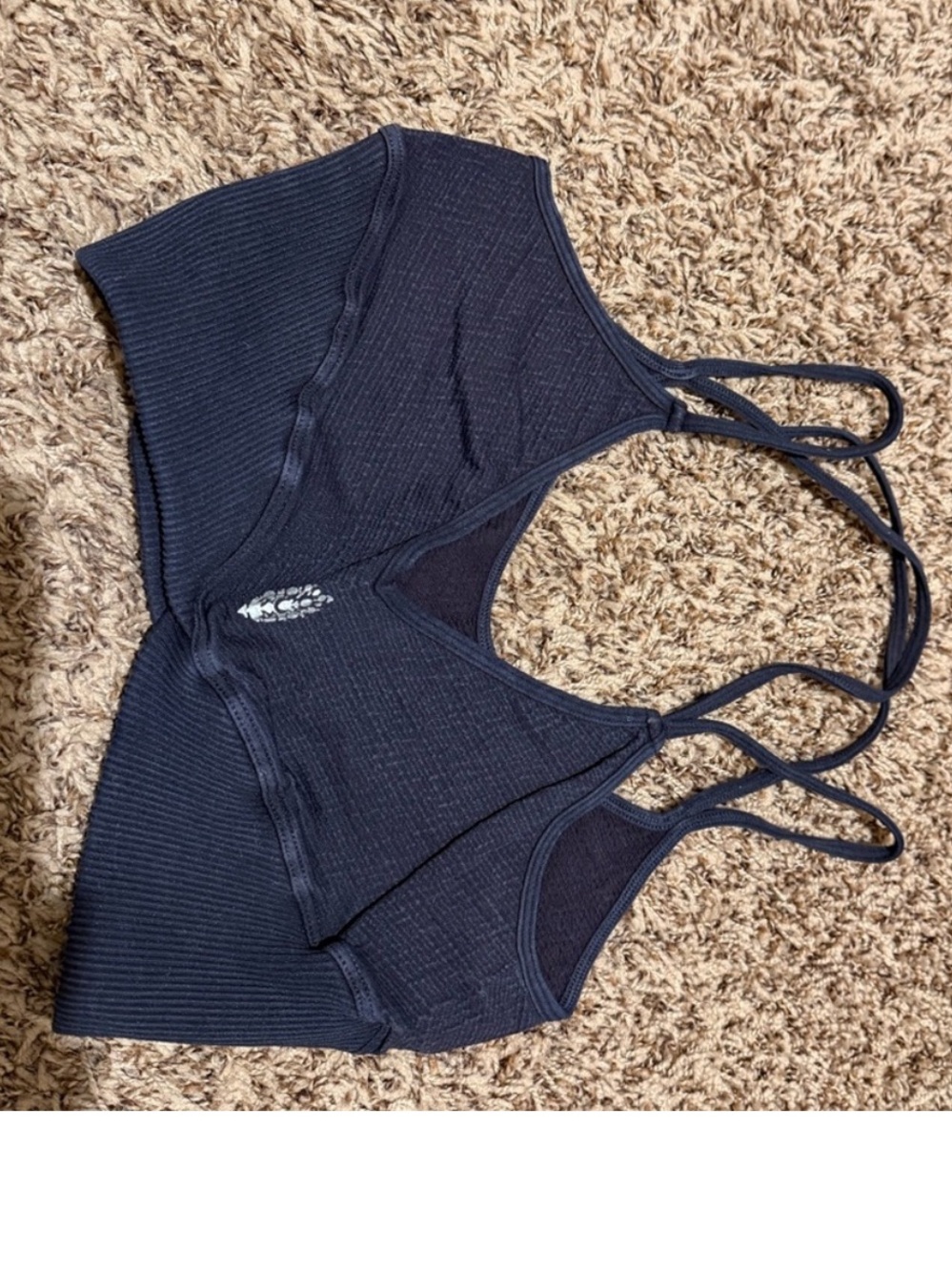 FP Movement by Free People Navy Strappy Sports Bra